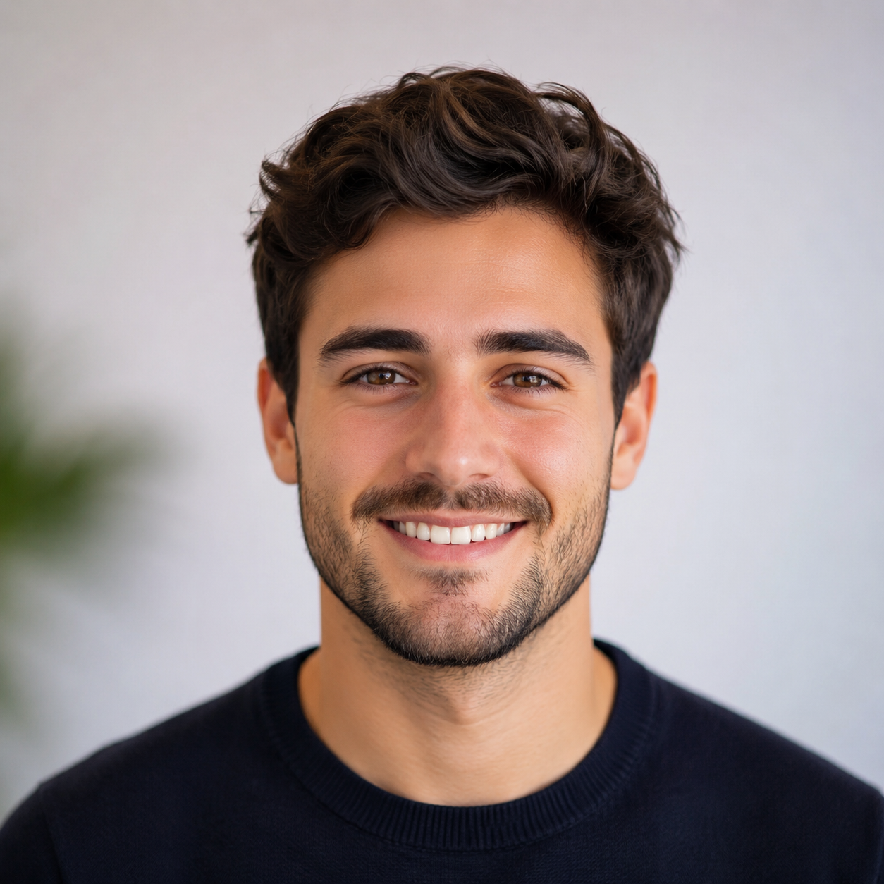 Smiling creator using Ideogram 4.0.