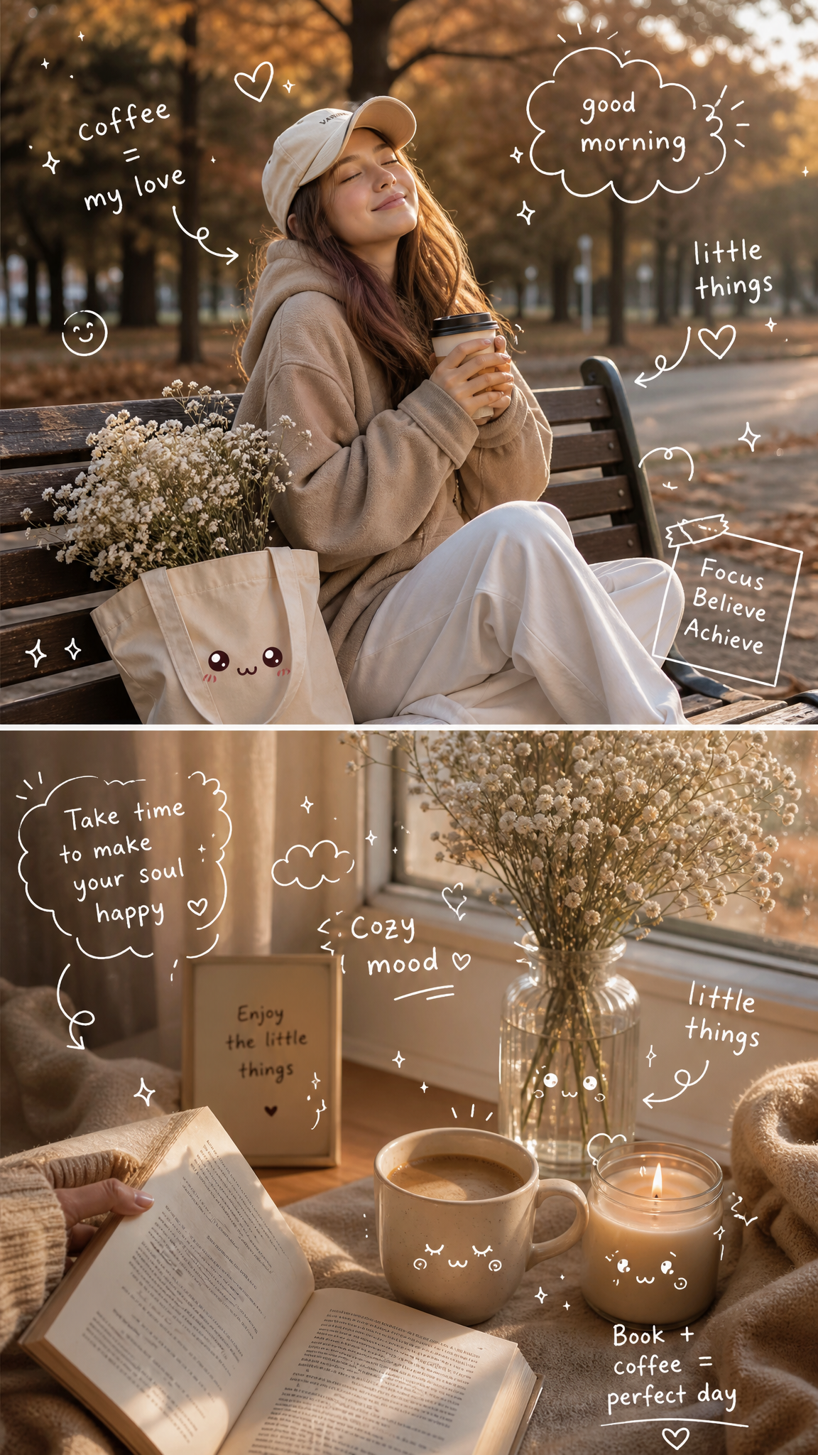 Cozy Lifestyle Morning Collage prompt preview