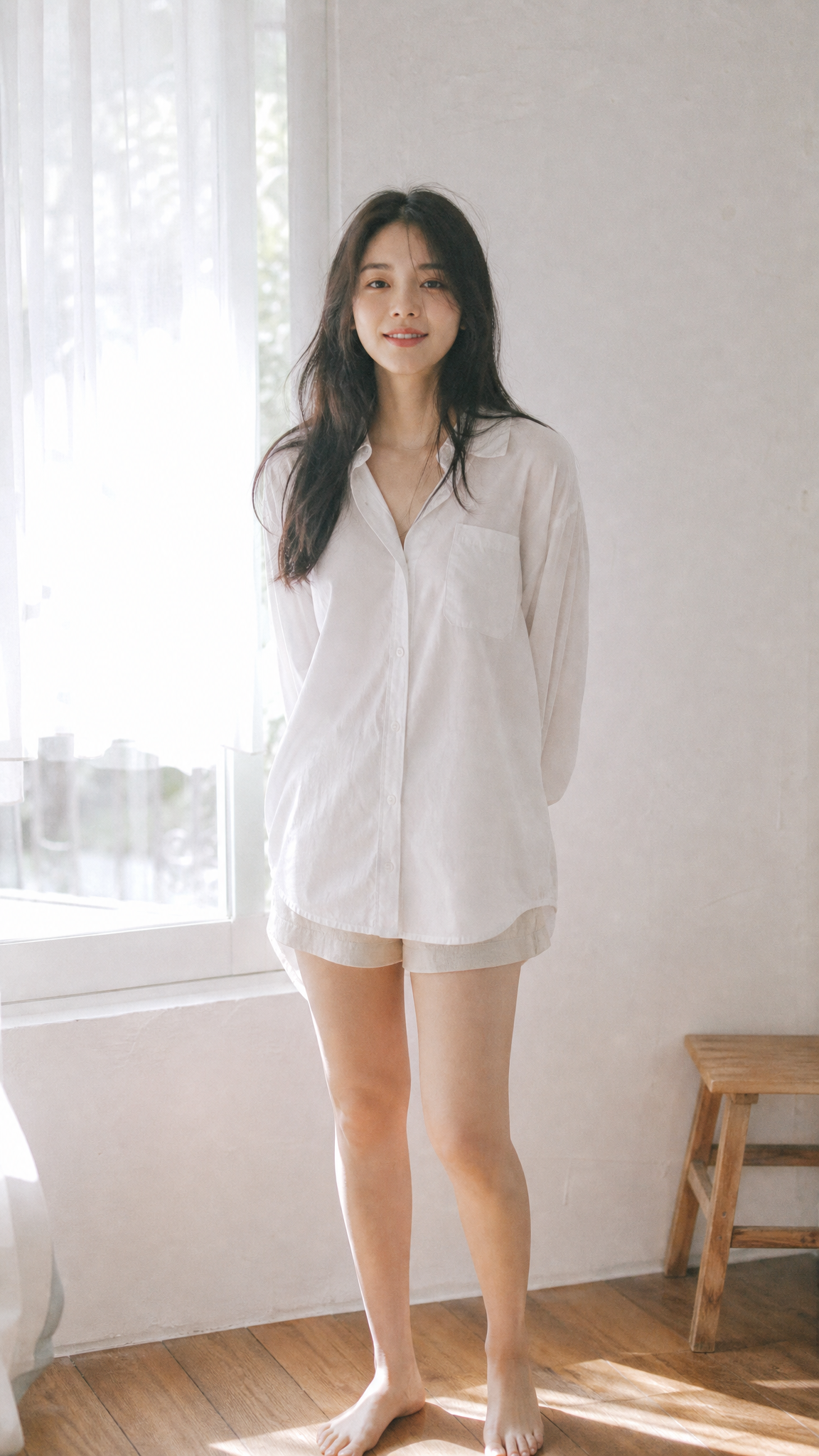 Japanese Soft Film Window Portrait
