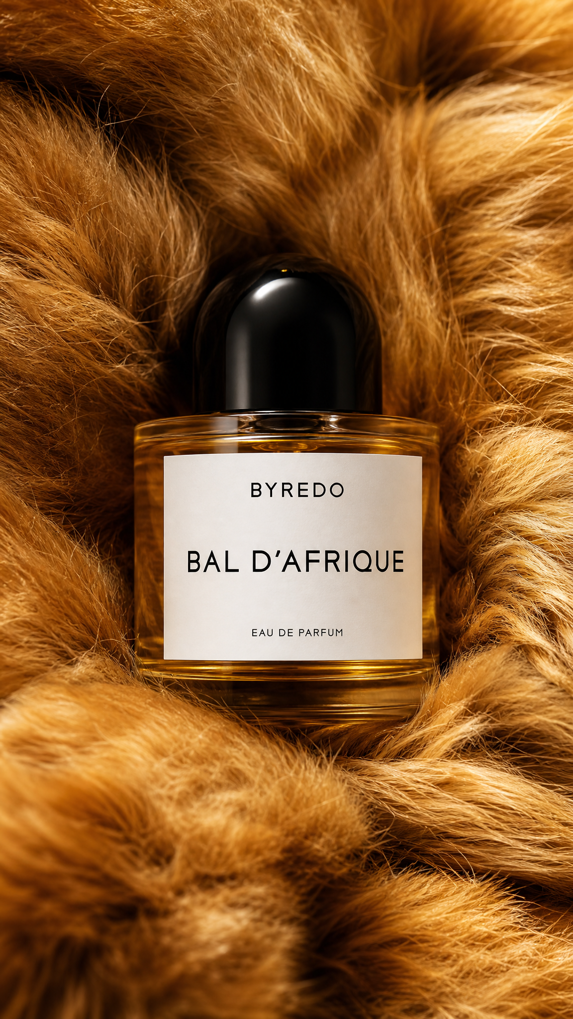 Luxury Perfume in Faux Fur Editorial Shot
